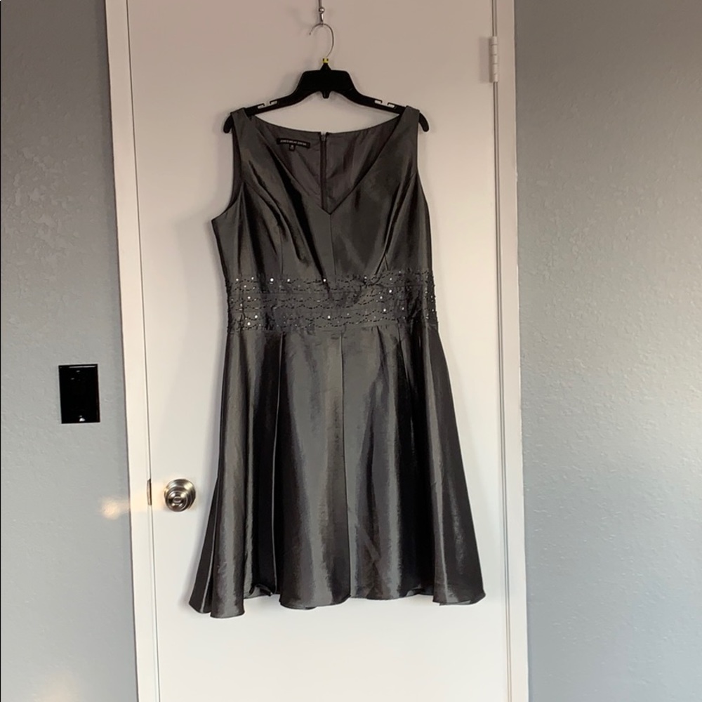 Metallic grey dress